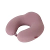 Solid color memory foam U-shaped pillow, Kanglewu yoga wear fabric neck support pillow, high neck pillow wholesale for cervical vertebrae Item Picture